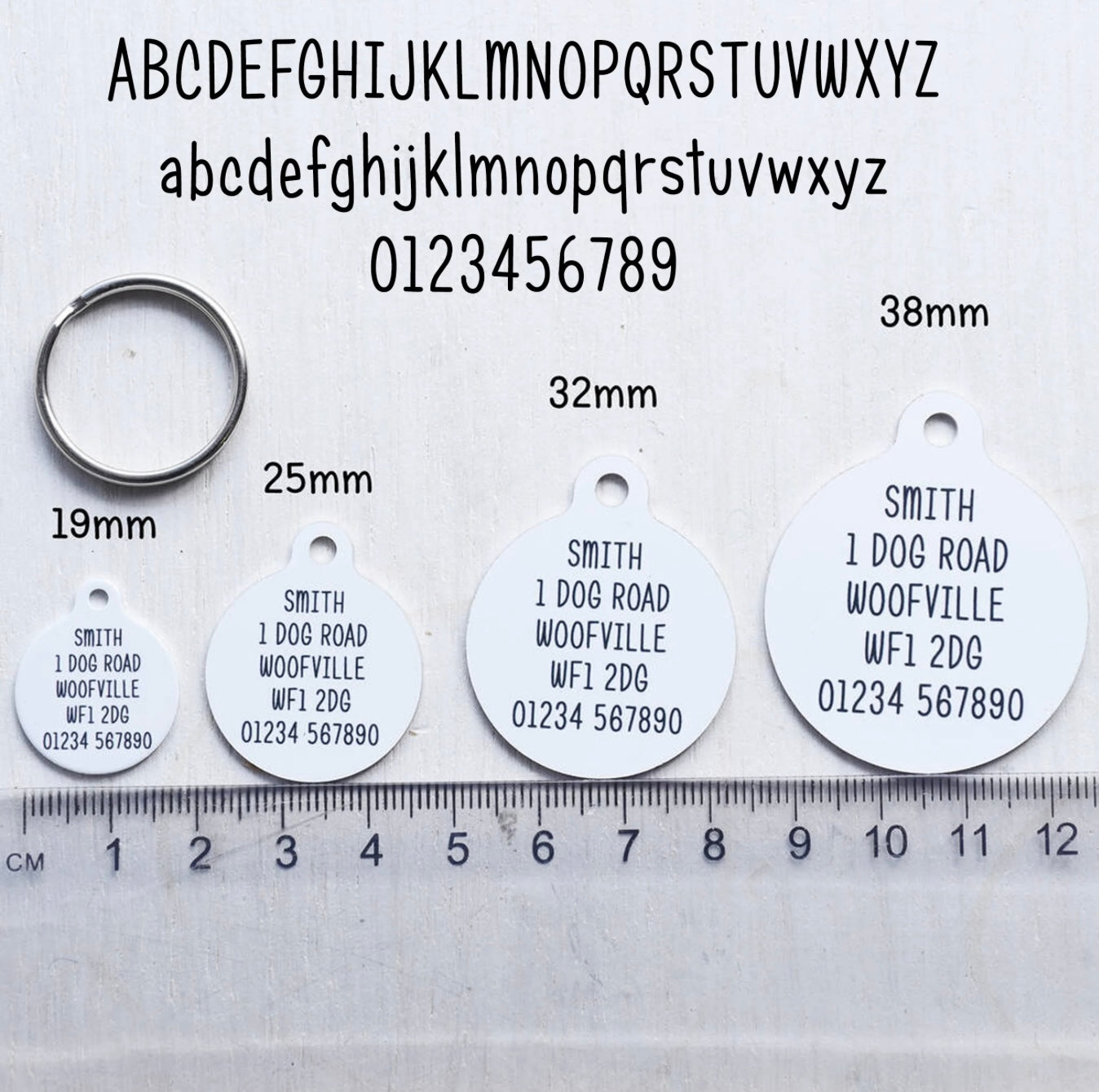 Hoobynoo Personalised Dog Tag - With Realistic Illustrations