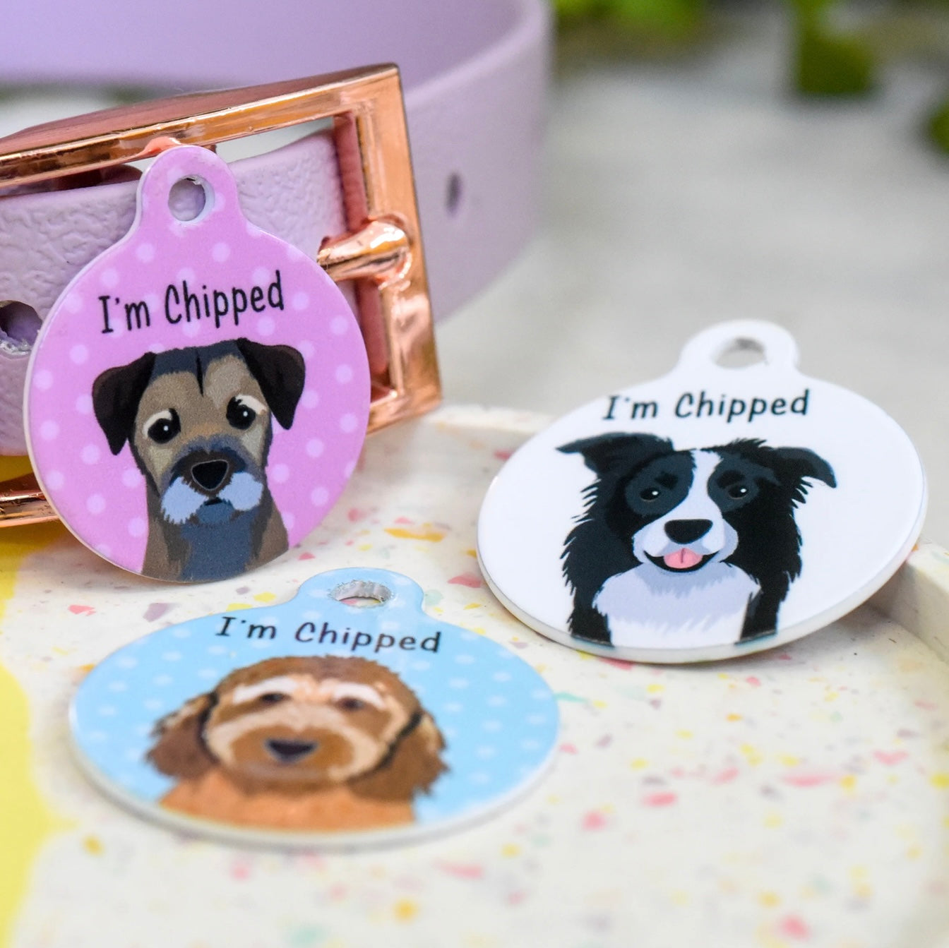 Hoobynoo Personalised Dog Tag - With Realistic Illustrations